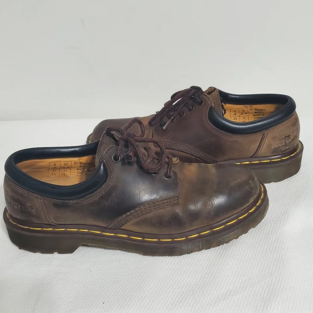 Dr. Martens 8053 Brown Leather Oxford Shoes Mens Size 10